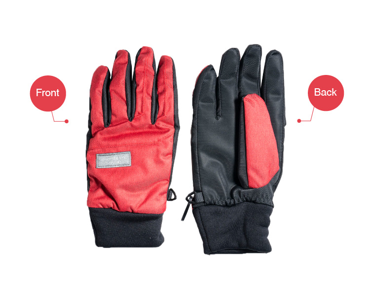 デニム調　レッド