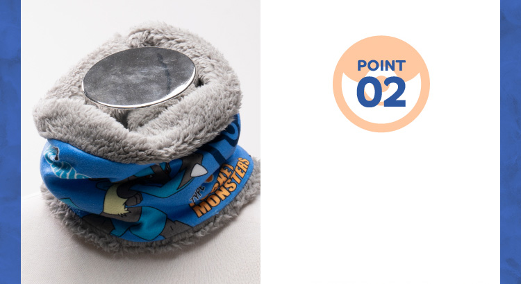 ストレッチ性に優れているのでお子様自身での着脱も楽々！