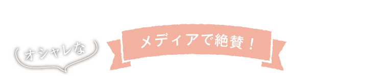 メディアで絶賛！