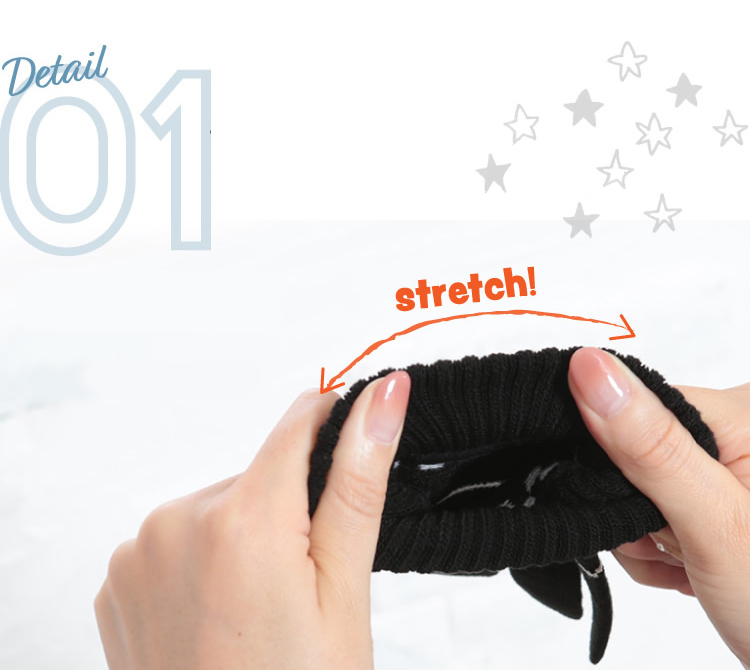 商品説明１：優れた伸縮性