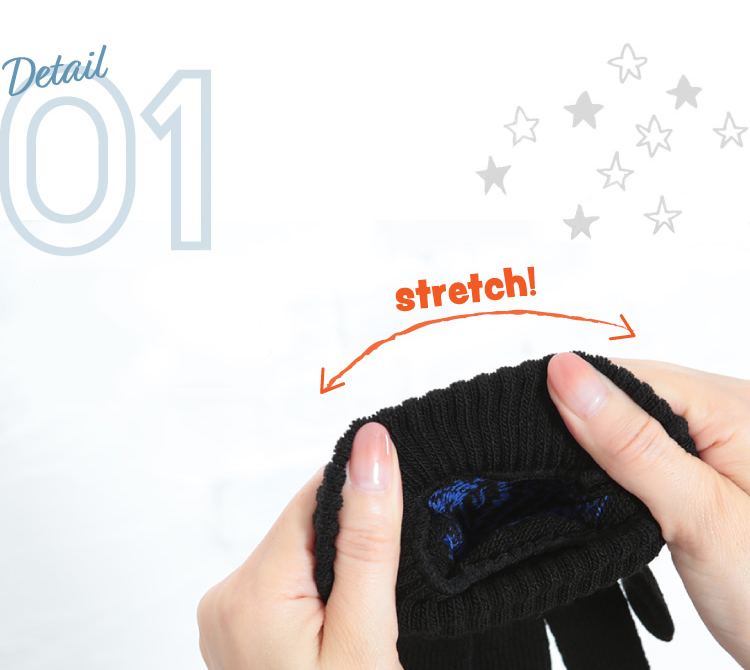 商品説明１：優れた伸縮性