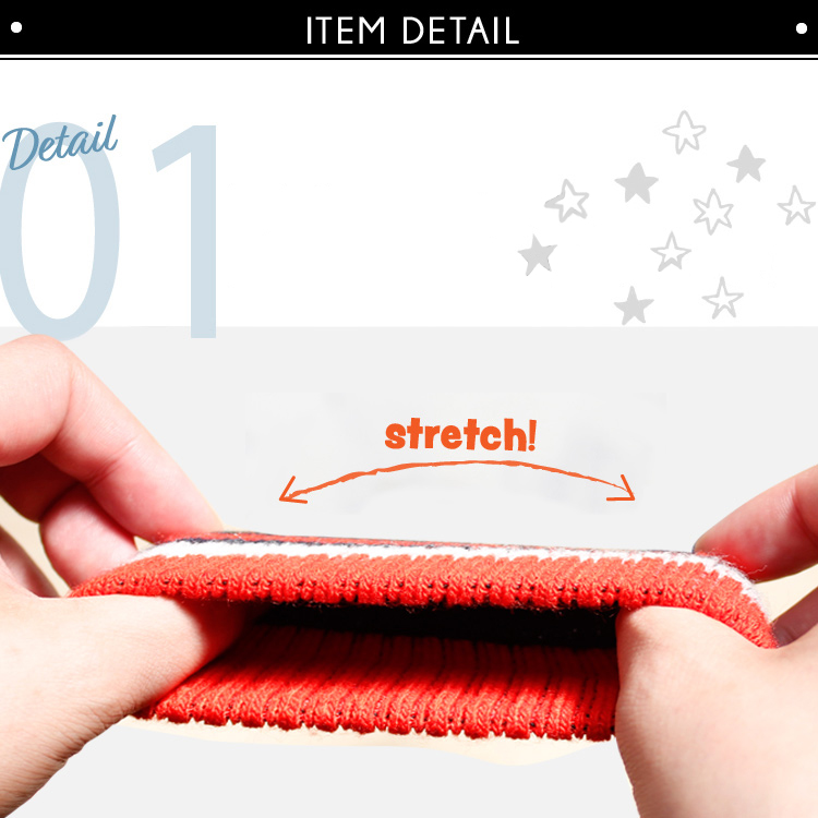 優れたストレッチ性で動き回ってもピッタリフィット