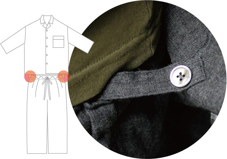 生地の色：チャコール