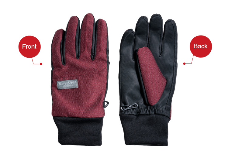 デニム調　ダークレッド