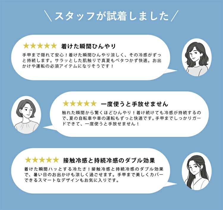 スタッフが試着しました！