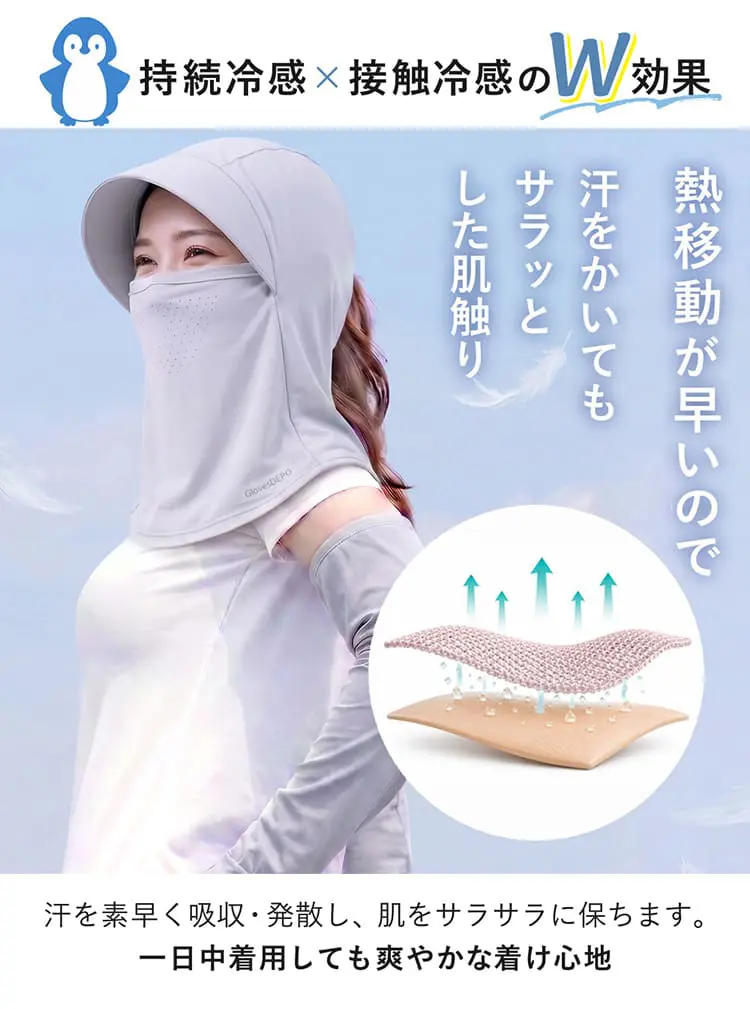 持続冷感×接触冷感のW効果
