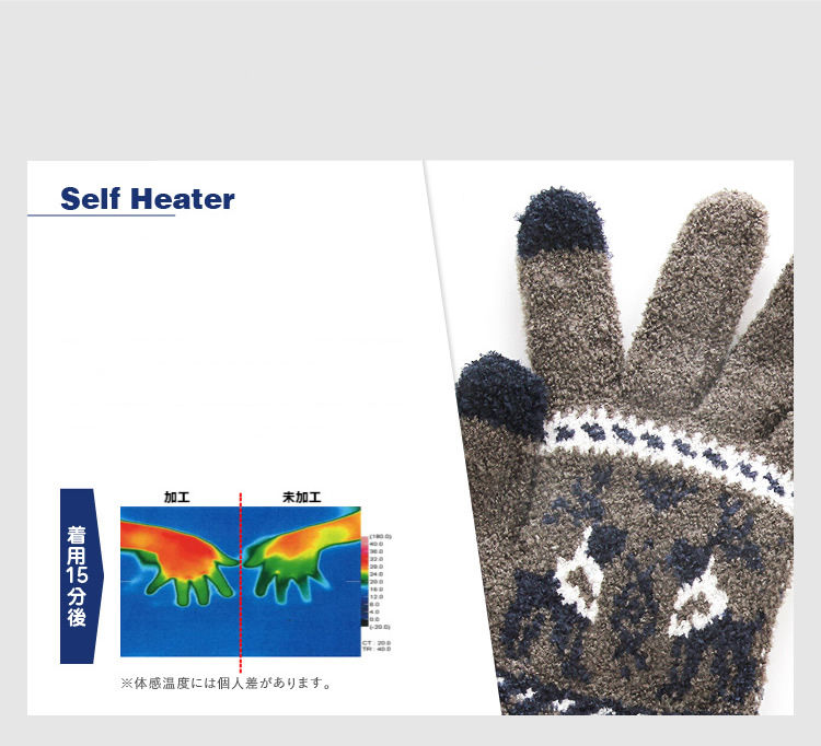 指先まであったかセルフヒーター加工