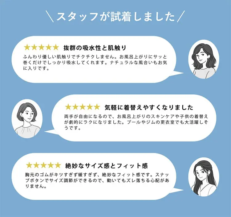 スタッフが試着しました！