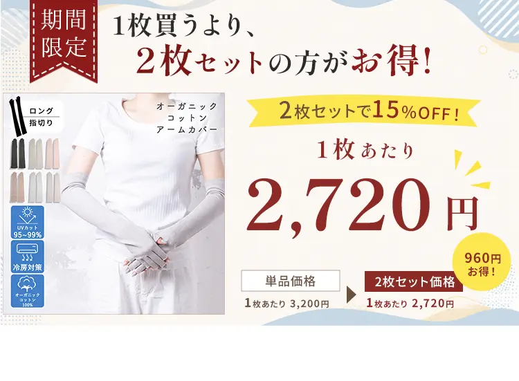 2枚セットがお得！