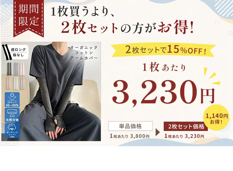 2枚セットがお得！