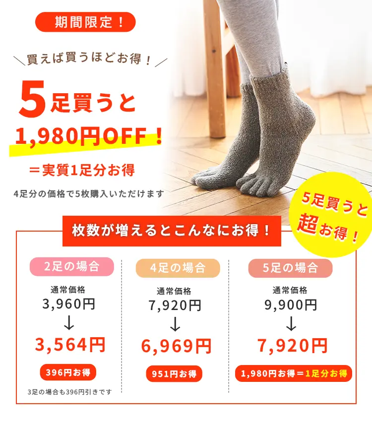 2足購入がお得！