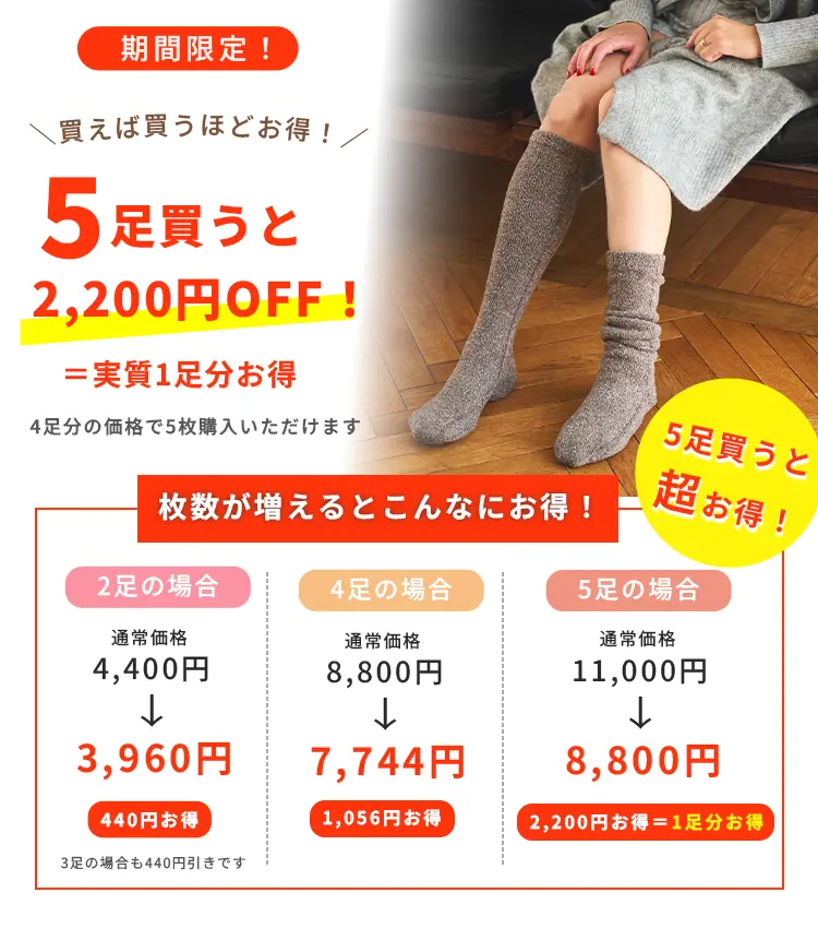 2足購入がお得！