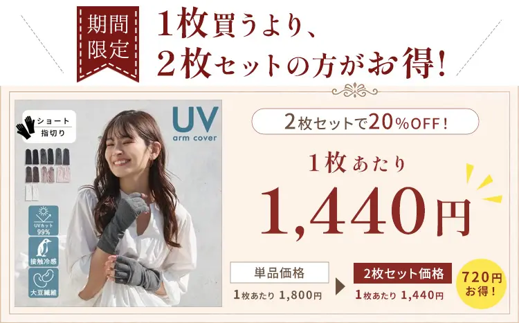 2枚セットがお得！