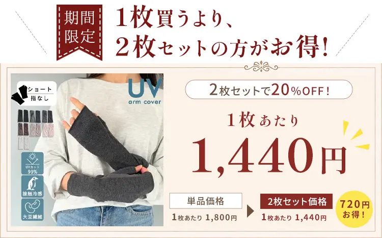 2枚セットがお得！
