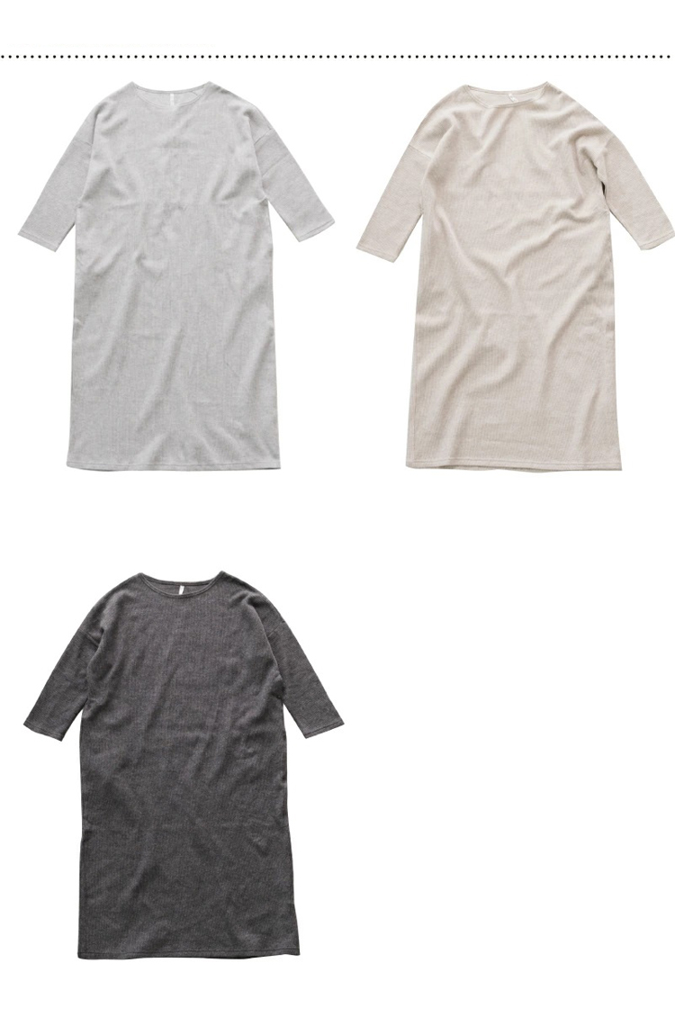 コットンリネンコクーンワンピース　カラーバリエーション