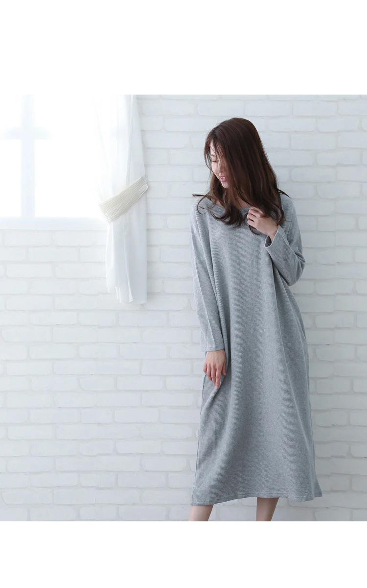 コットンリネンコクーンワンピース　トップイメージ