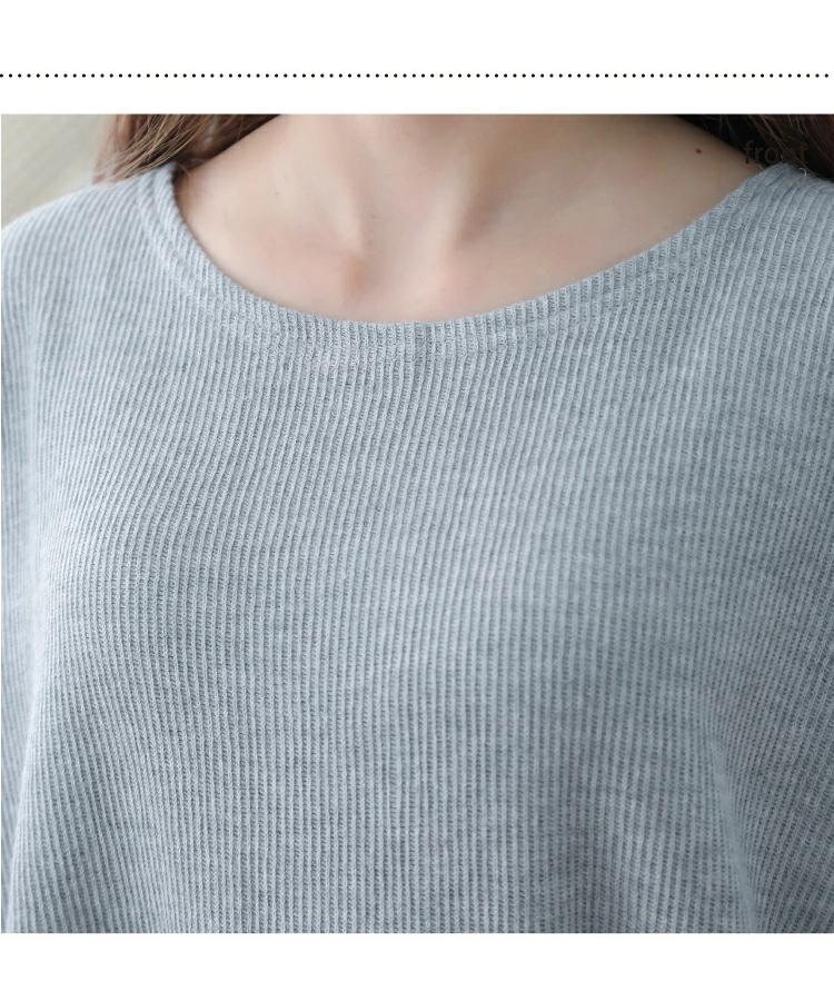 コットンリネンコクーンワンピース　衿もと