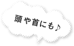 頭や首にも♪