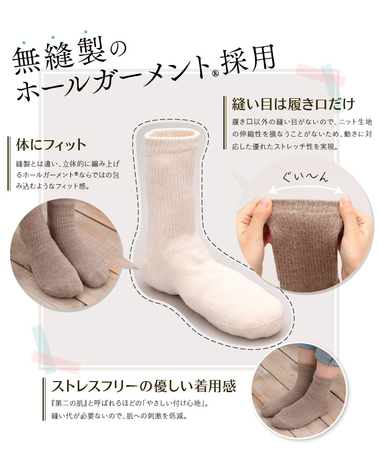 無縫製のホールガーメント採用