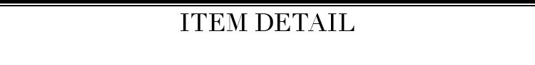ITEM DETAIL