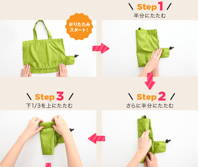 折り畳み方STEP1～3