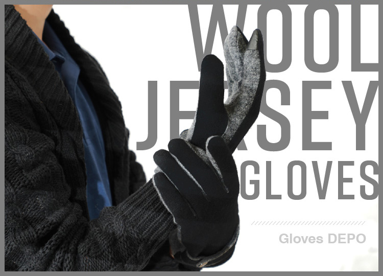 wool jersey gloves