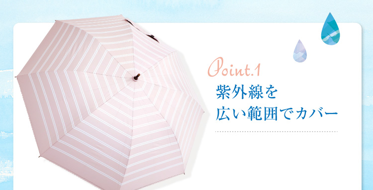 Point.1紫外線を広い範囲でカバー