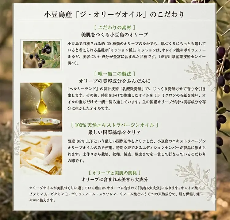 オリーブと美肌の関係