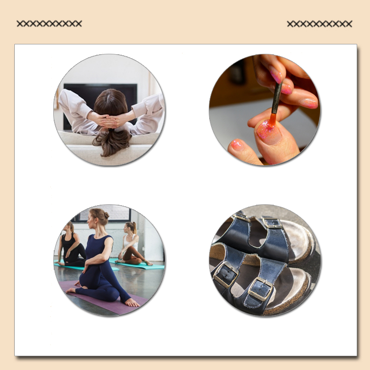 てぶくろ屋さんがつくったモコモコ指先なしヨガソックスリラックスタイプ 使用シーン