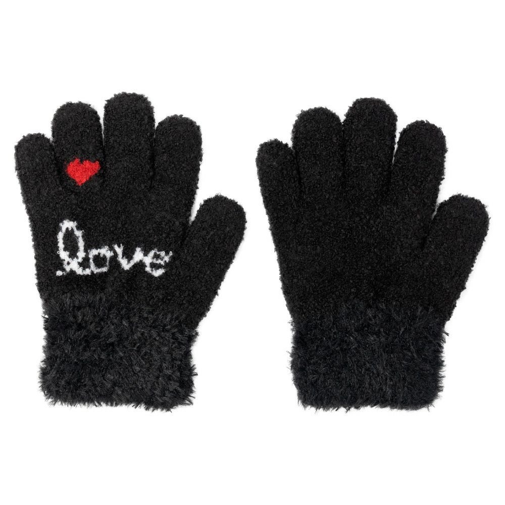 ロゴハートワンポイント柄　ブラック