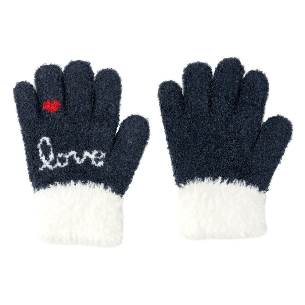 ロゴハートワンポイント柄　ネイビー