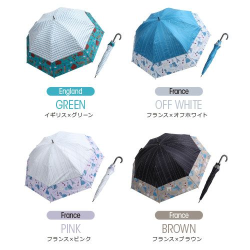 晴雨兼用 トランスフォーム傘 世界の旅柄詳細｜GlovesDEPO（グローブデポ）