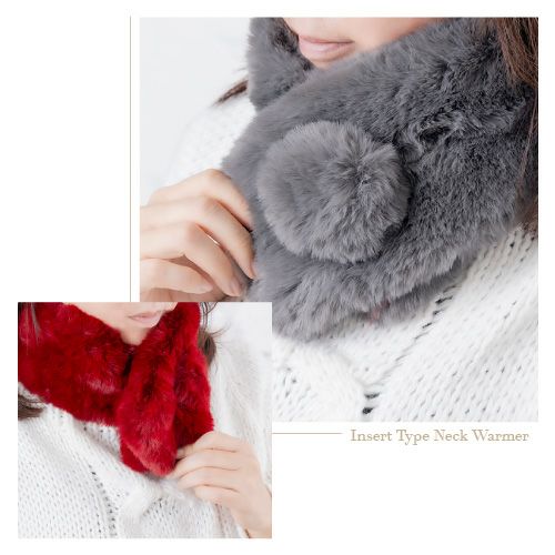 ラビットタッチネックウォーマー インサートタイプ ティペット