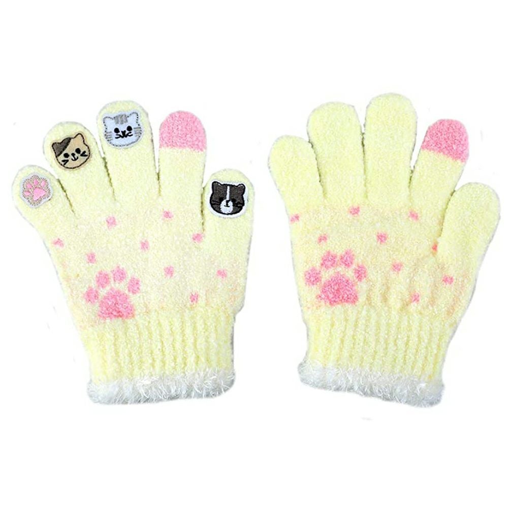 キッズ 指人形手袋 シアターブック付き 仲良しにゃーにゃー 日本製詳細