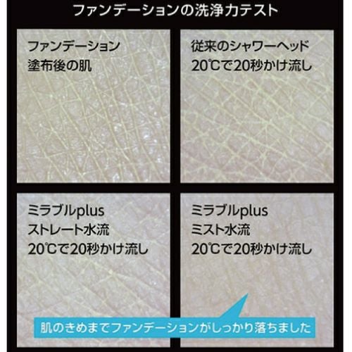 ファンデーションの洗浄力テスト