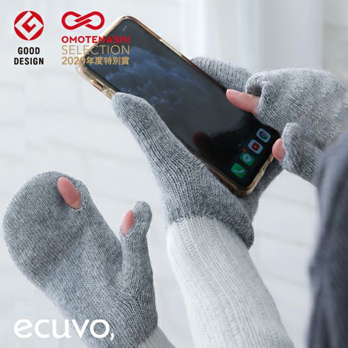 エクボ ecuvo, Mサイズ レディース ミトン 手袋 aw 秋冬詳細