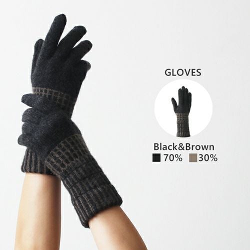 PERCENT CASHMERE GLOVES HAND WARMER パーセント カシミヤ 5本指手袋