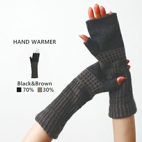 PERCENT CASHMERE GLOVES HAND WARMER パーセント カシミヤ 5本指手袋