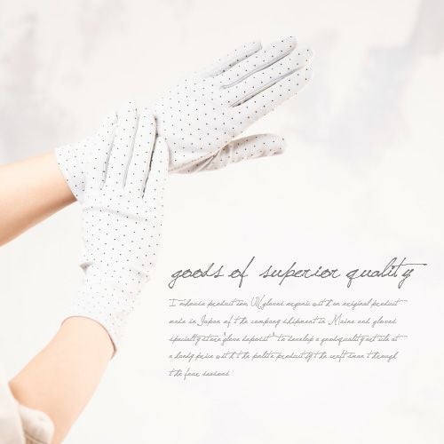 接触冷感 アームカバー UV手袋 ショート ドライブ レディー