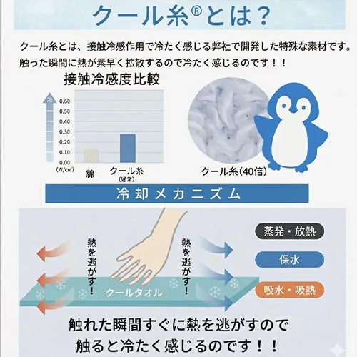接触冷感でひんやり