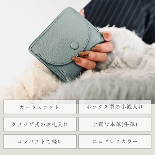 本革 ミニウォレット ミニ財布 財布 二つ折り レディース詳細