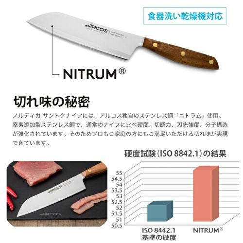 Nordika ノルディカ 三徳ナイフ 190mm アルコス詳細｜GlovesDEPO