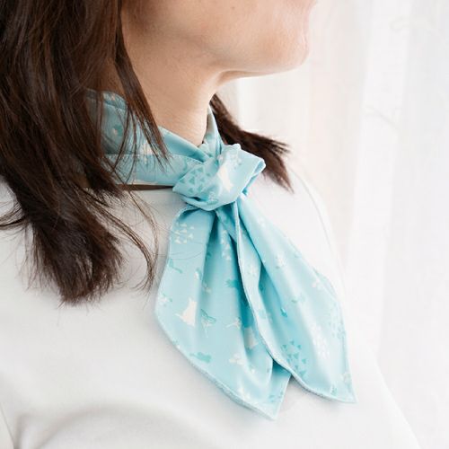 ネコ柄ミントグリーン