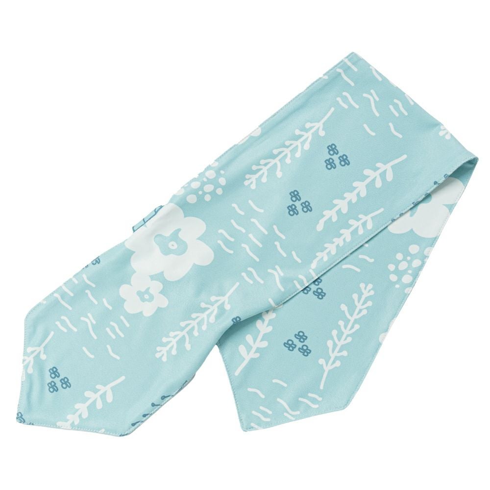 草花柄ライトグリーン