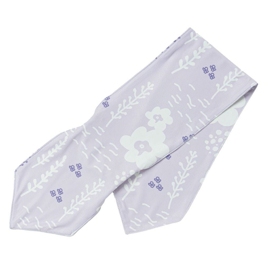 草花柄ラベンダー