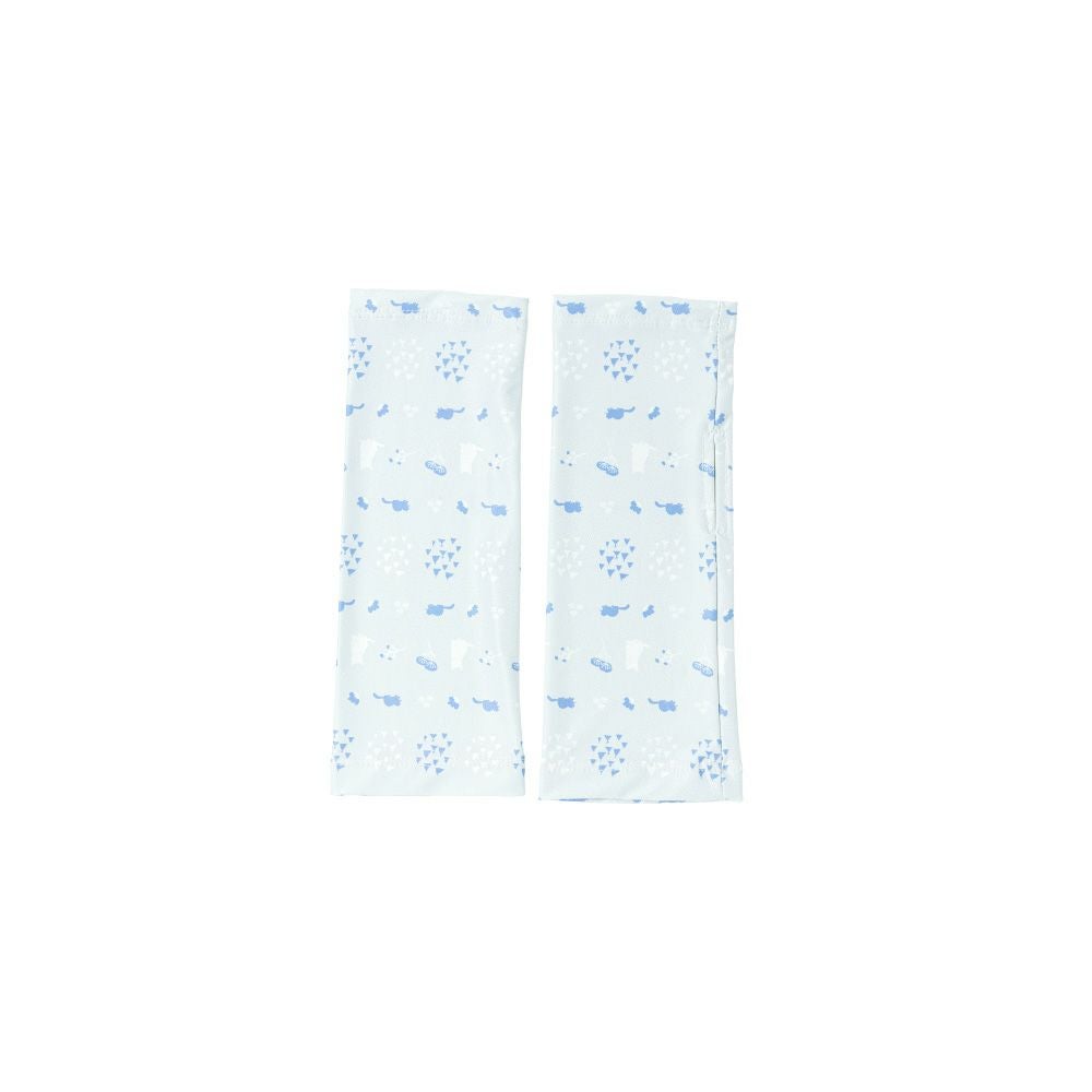 ショートネコ柄ライトグレー