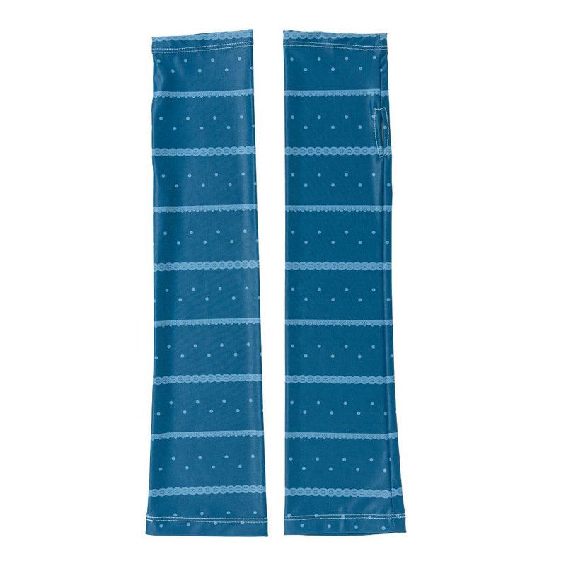 ロングレースドットネイビー