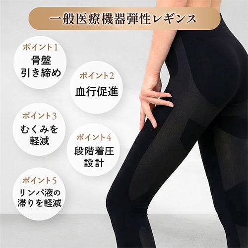正規品】 着圧レギンス 一般医療機器 骨盤 日本製 オリーブオイル配合