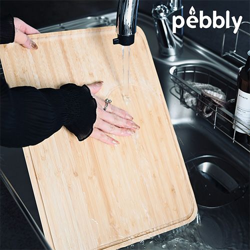正規品】フランス pebbly 竹 カッティングボード まな板 Lサイズ詳細