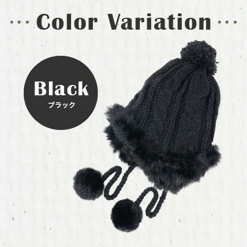 ふんわりかぶれる裏フリース耳付きニット帽詳細｜GlovesDEPO（グローブ